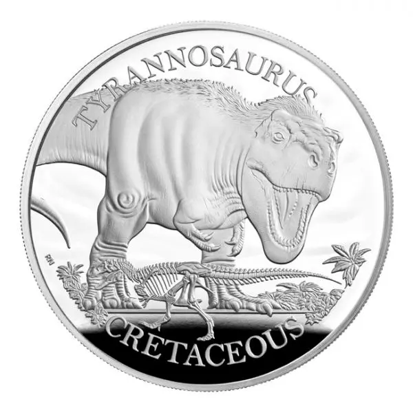 Tyrannosaurus 2024, 1 oz stříbra