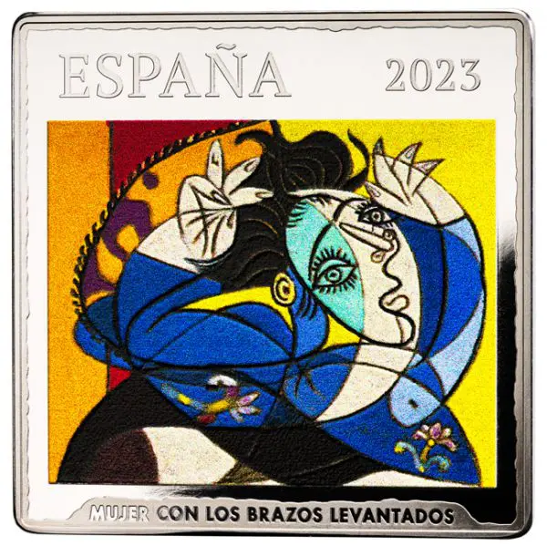 Větší sada k 50. výročí úmrtí Pabla Picassa, stříbro