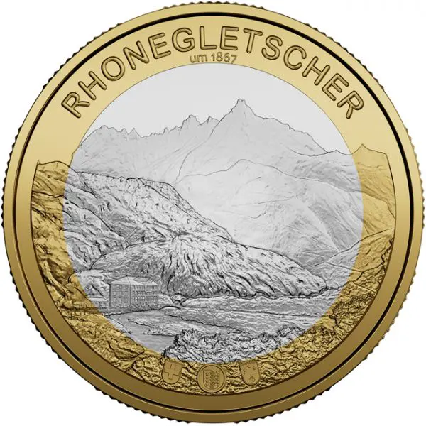 Ledovec Rhone 2024, Švýcarsko, 15 g CuNi