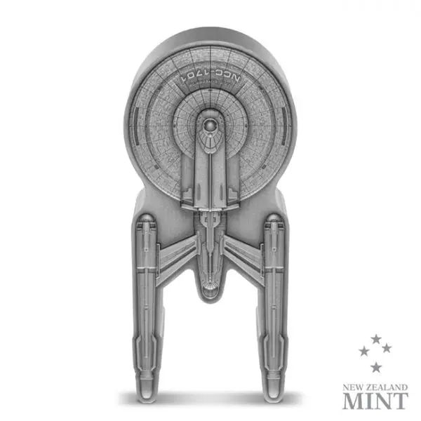 Enterprise NCC 1701,3 oz stříbra