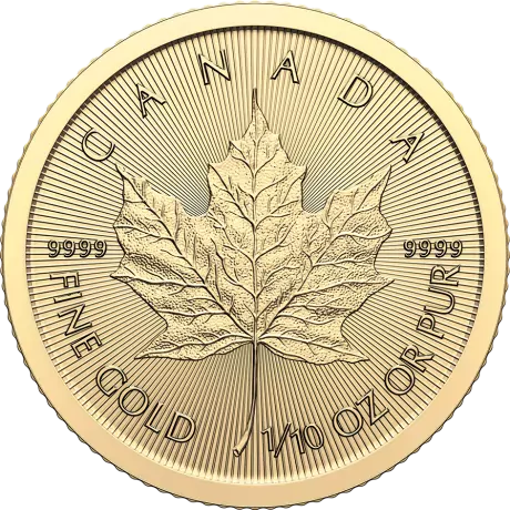 Zlatá mince Maple Leaf 2024, 1/10 oz
