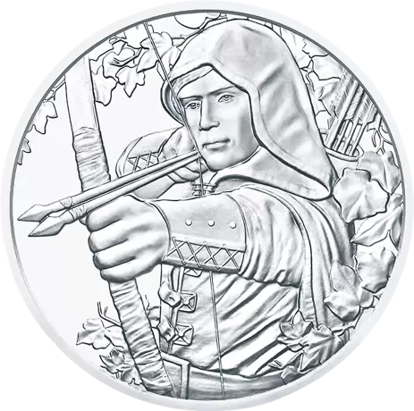 Stříbrná mince Robin Hood 2019, série Vídeňští filharmonici, 1 oz