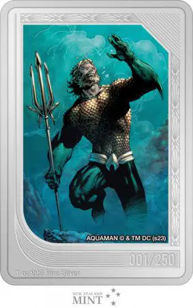 Aquaman - sběratelská mince, 1 oz stříbra