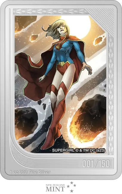 Supergirl - sběratelská mince, 1 oz stříbra