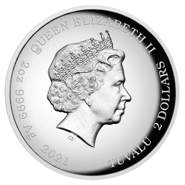 Homer Simpson 2020, stříbrná mince v etuji, Perth Mint