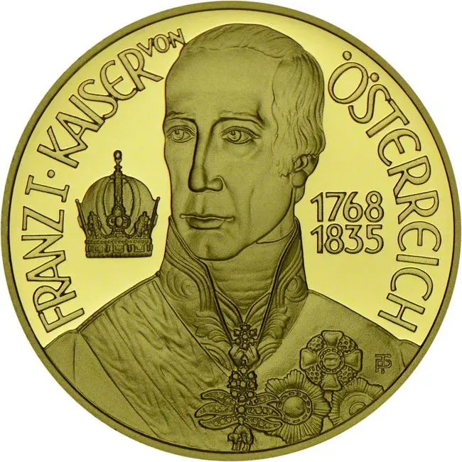Kongres ve Vídni, zlatá mince
