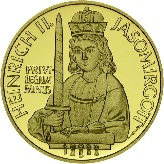 Císař Jindřich II., zlatá mince