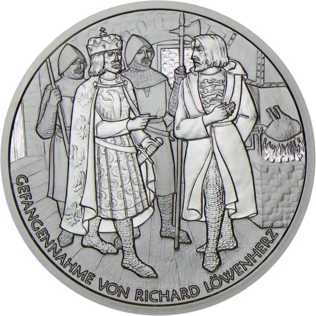Richard Lví srdce v Dürnsteinu, stříbrná mince