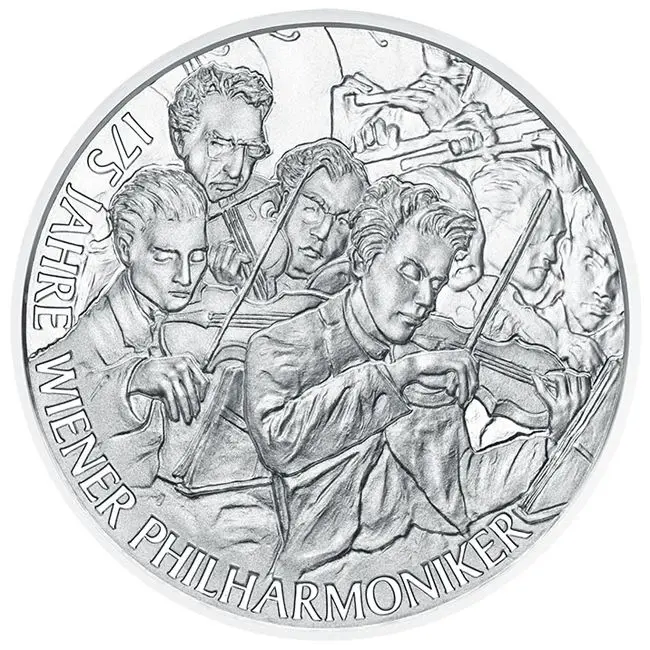 175 let Vídeňské filharmonie 2017, stříbrná mince 