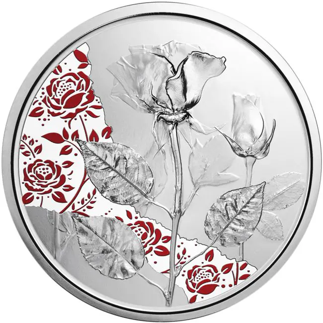 Růže - série Řečí květin, 16 g stříbra 