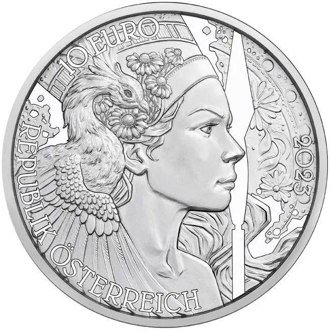 Heřmánek, stříbrná mince