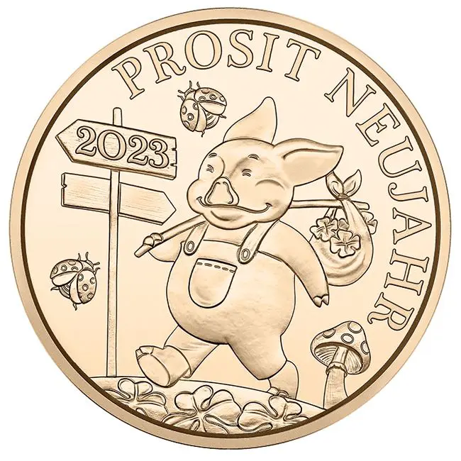 Žeton štěstí 2023, bronzová mince