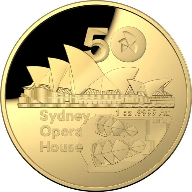 50 let Opery v Sydney, zlatá mince