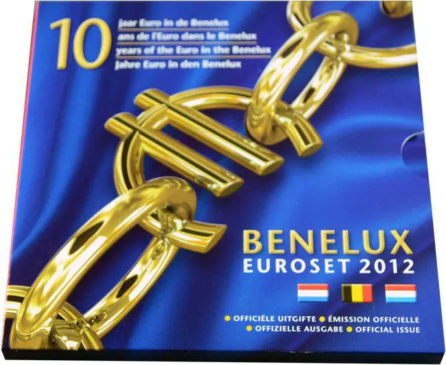 Sada mincí Benelux 2012 - 10 roků Eura, CuNi