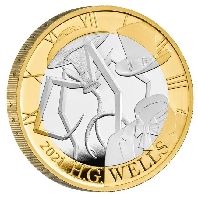 H.G. Wells - Otec sci-fi, stříbrná mince 