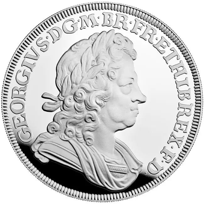 Král George I., 5 oz stříbra