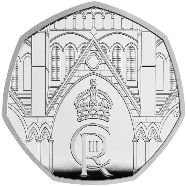 Korunovace krále - Charles III., 8 g stříbra