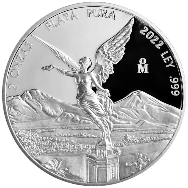 Mexico Libertad, 2 unce stříbra 2022
