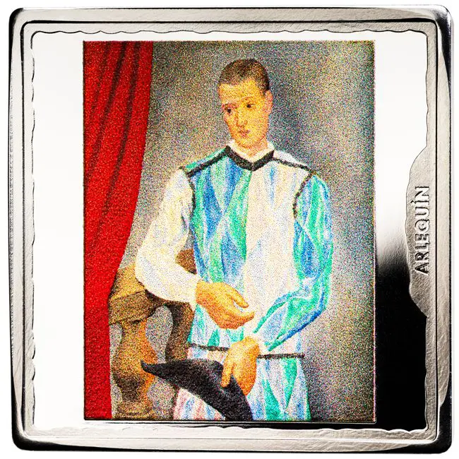 Pablo Picasso: Harlekýn - 1917