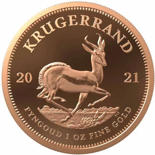 Jihoafrická mince Krugerrand 2021 - 1 unce zlata