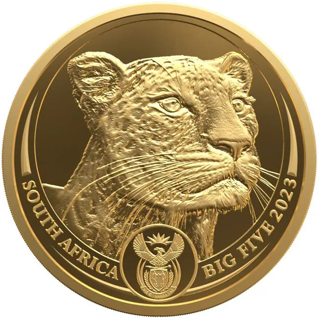 Big Five II - Leopard 2023, 1/4 oz zlata