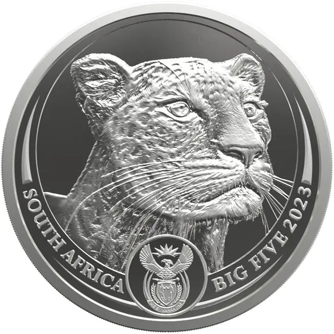 Big Five II - Leopard 2023, 1 oz stříbra