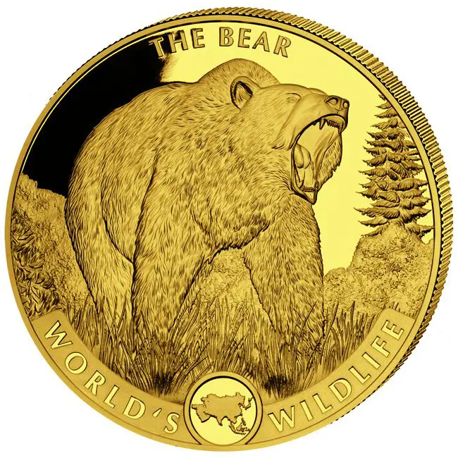 Medvěd, 5 oz zlata