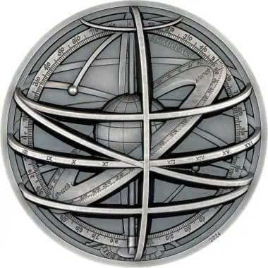 Armilární sféra, 2 oz stříbra