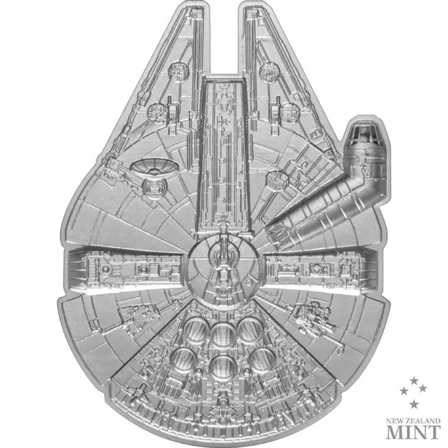 Millennium Falcon - rok 2021, 1 oz stříbra