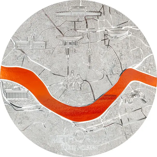 Tiffany Art - Metropolis Seoul, 1 kg stříbra