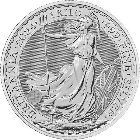 Stříbrná mince Britannia  Charles III 2024, 1 kg