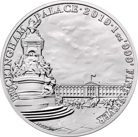 Stříbrná mince 1 oz Britské památky - Buckinghamský palác 2019