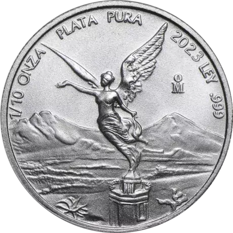 Stříbrná mince Bohyně vítězství 1/10 Oz 2023