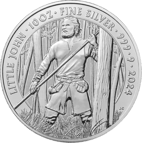 Stříbrná mince 10 oz Mýty a legendy o Malém Johnovi 2024