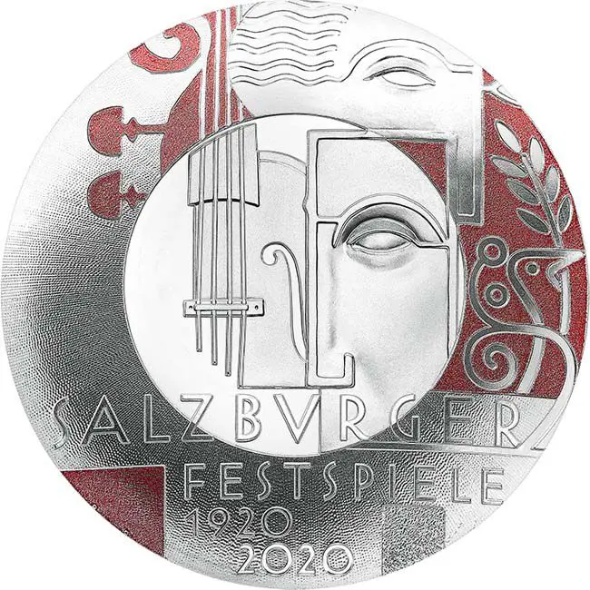 Stříbrná mince Salzburský festival, 20 g stříbra