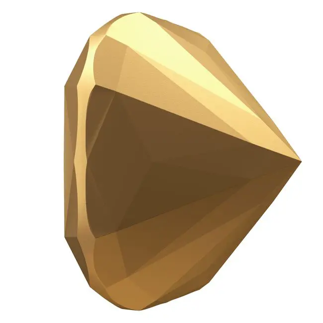 De Beers Ideální polštářkový diamant - zlatý