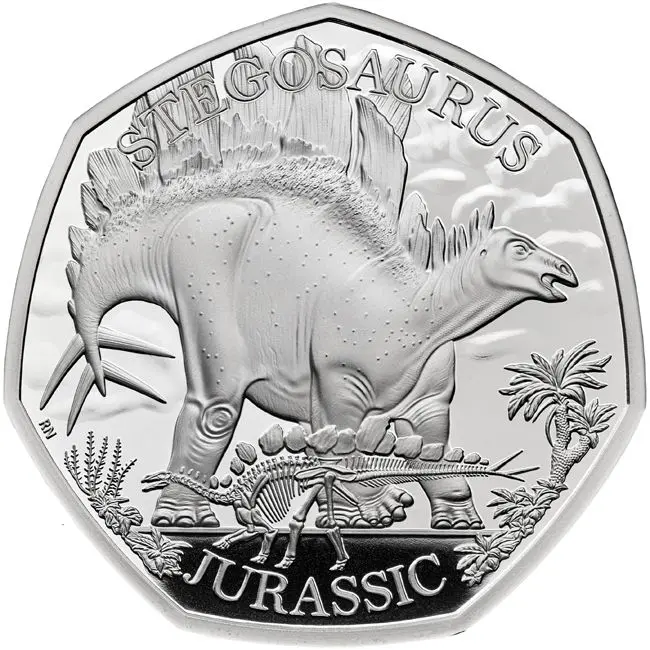 Stegosaurus, 8 g stříbra v etuji