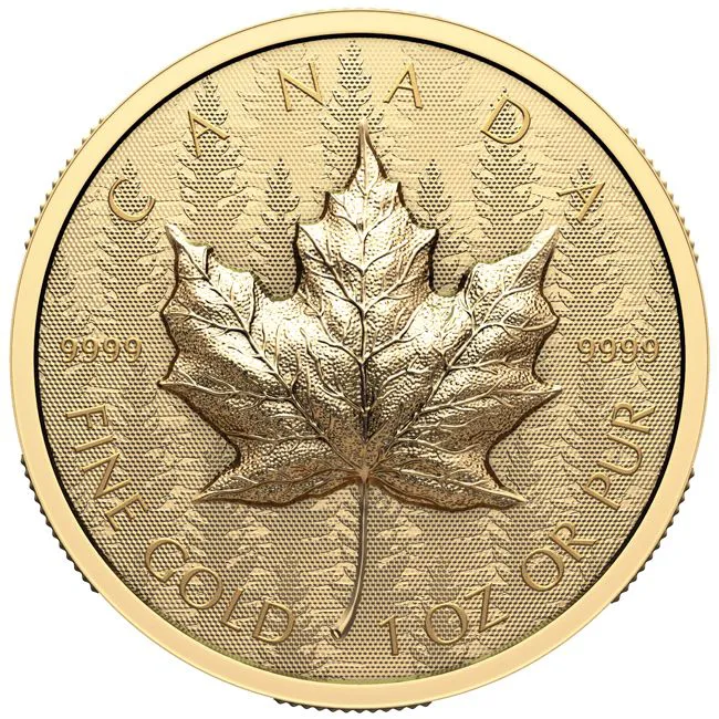 Maple Leaf 2024, ultra vysoký reliéf, 33 g zlata