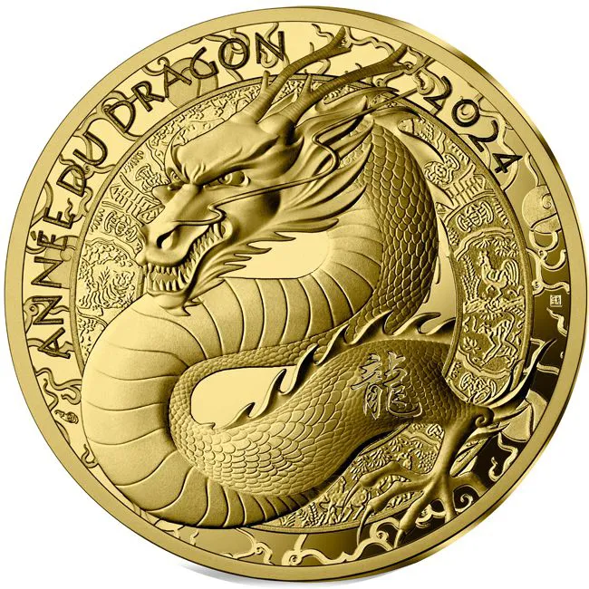 Lunární drak 2024 - Pařížská mincovna, 1 oz zlata