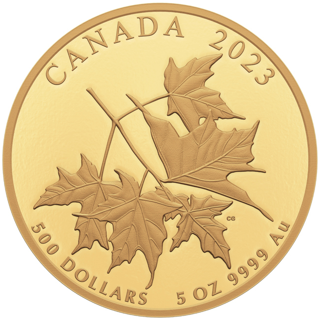 Vzácné Maple Leaves, 5 oz zlata