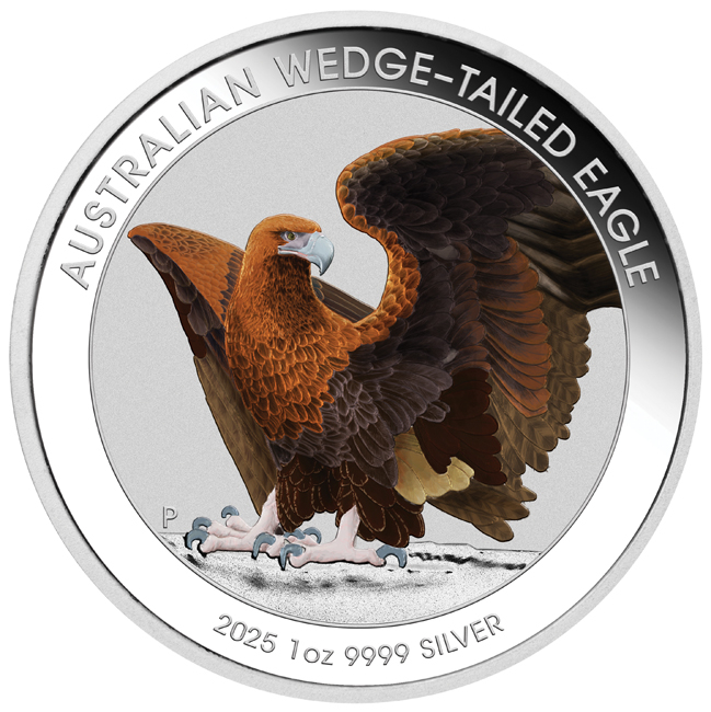 Australský orel klínoocasý 2025, 1 oz stříbra
