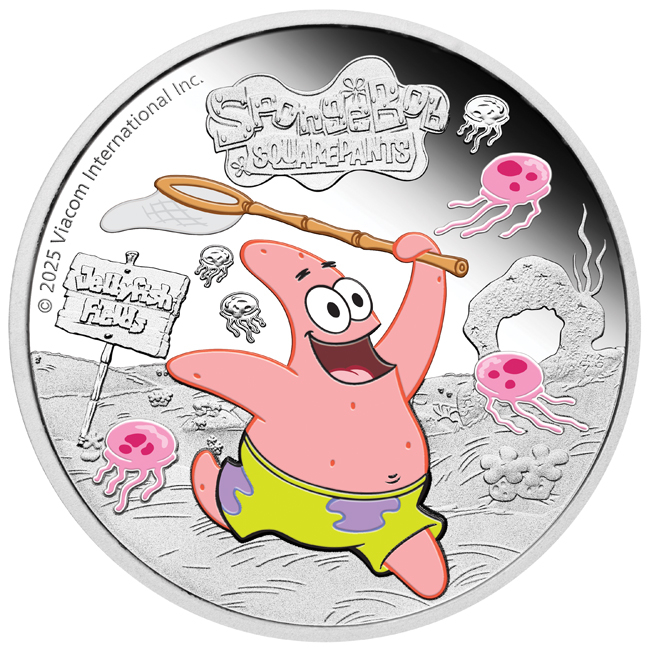 Hvězdice Patrick 2025, 1 oz stříbra v etuji