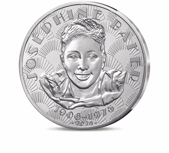 Stříbrná mince Josephine Baker v blistru, 45 g 