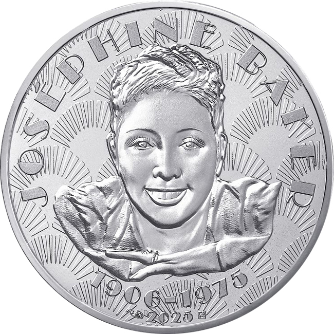 Stříbrná mince Josephine Baker v blistru, 13 g