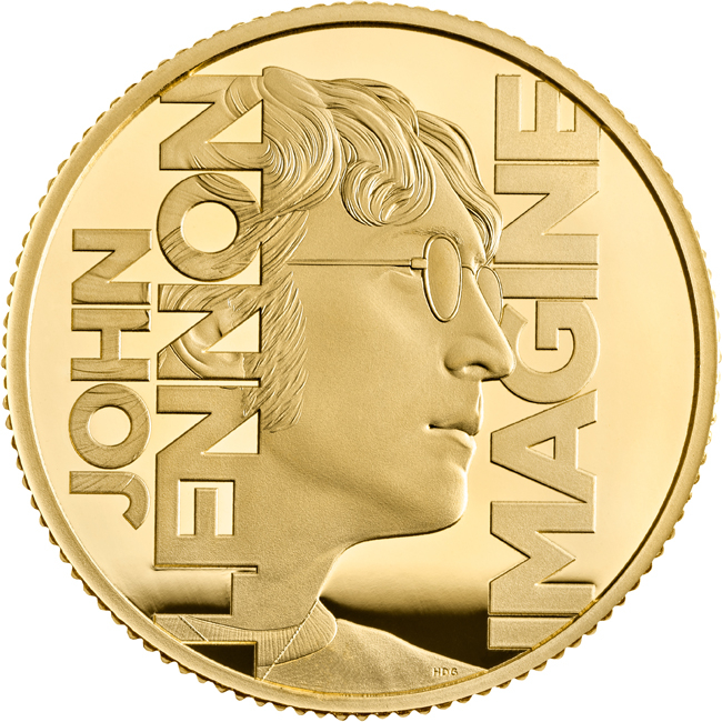 Hudební legendy: John Lennon 2025, 1/4 oz zlata v etuji