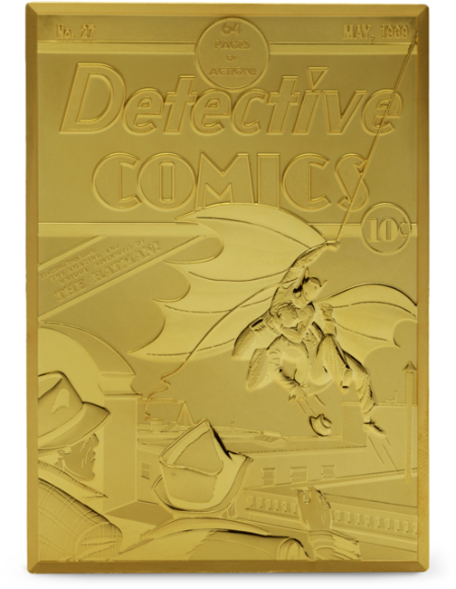 Detektivní komiksy #27, 5 oz stříbra v etuji