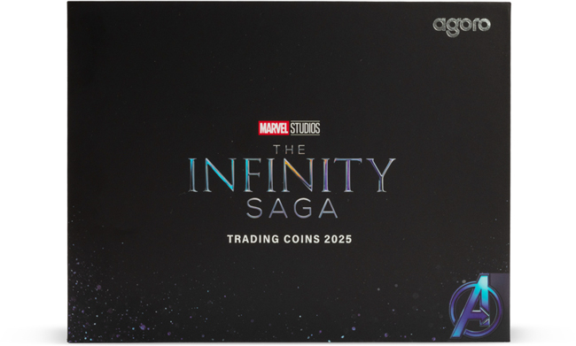 Marvel: Infinity Saga, sada sběratelských mincí, 2 oz stříbra