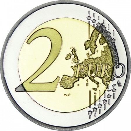 2 Euro CuNi 30 let evropské vlajky PP