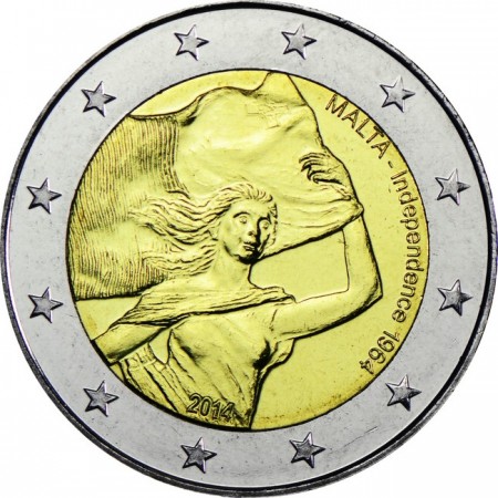 2 Euro CuNi 50 let nezávislosti UN