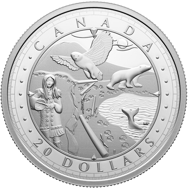 Arktické pobřeží, 1 oz stříbra